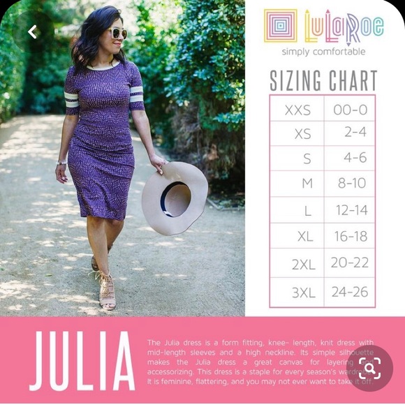 LULAROE Julia Dress - Picture 5 of 5